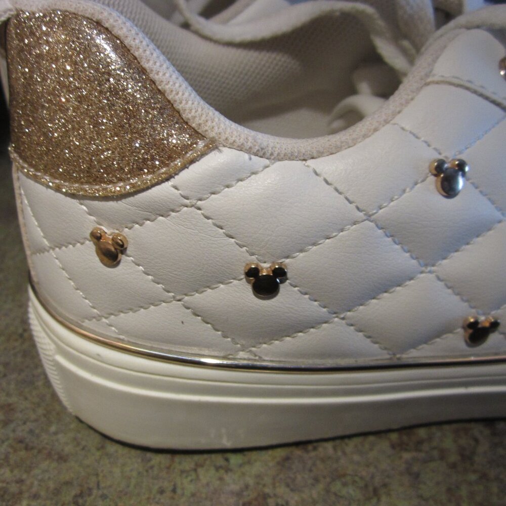 Disney's Gold Embellished Platform sneakers